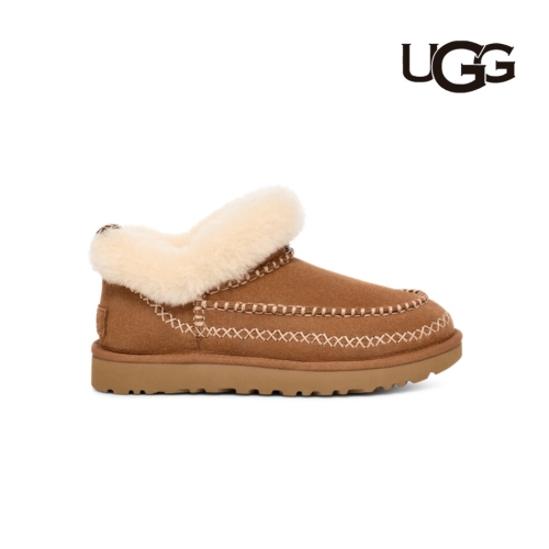 UGG 스티치 양모 칼라 미니 부츠 클래식 울트라 미니 알파인_1665302531_이미지