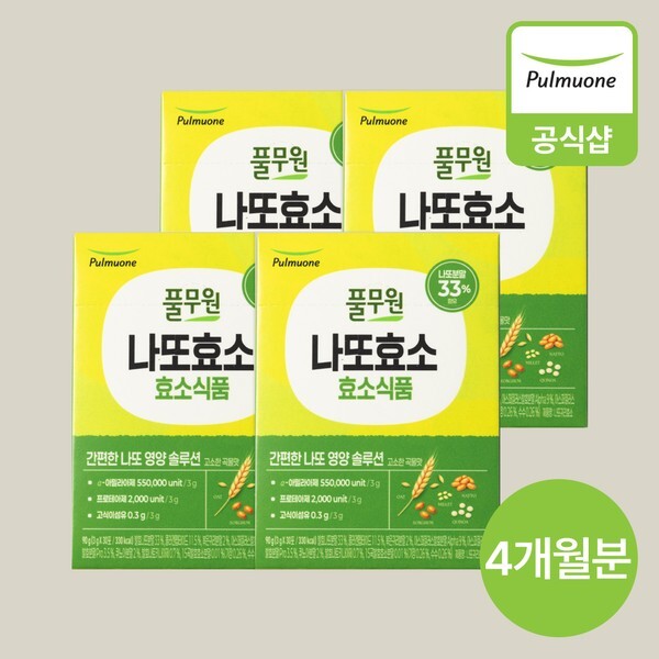 풀무원 나또 귀리 효소 30포 (4개)_이미지