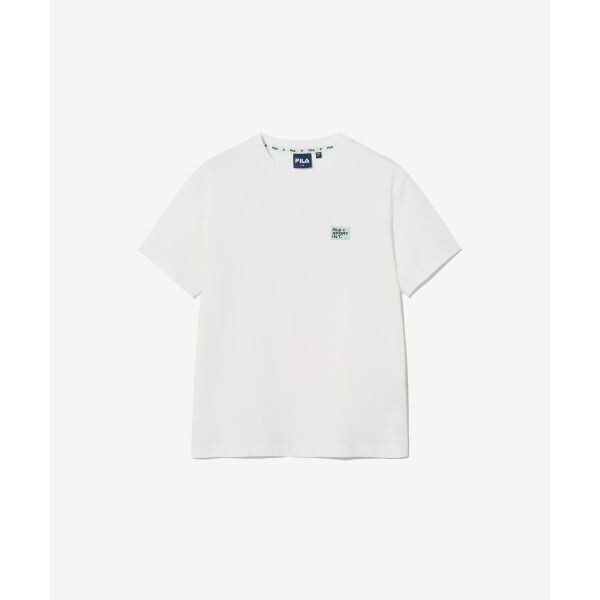 휠라 KIDS 베이직 로고 티셔츠 1200FK2RSH2203XOWH 506486_이미지