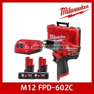 밀워키 M12 FPD (6.0Ah, 배터리 2개)_이미지