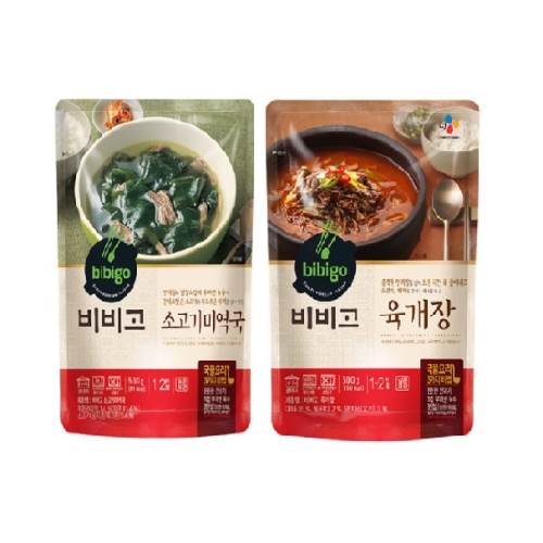 육개장 500g 3개 + 소고기 미역국 500g 3개 12개