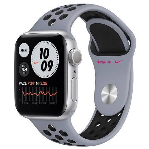 APPLE 워치 시리즈6 나이키+ 44mm Cellular 실버 알루미늄 (나이키 스포츠밴드)_이미지