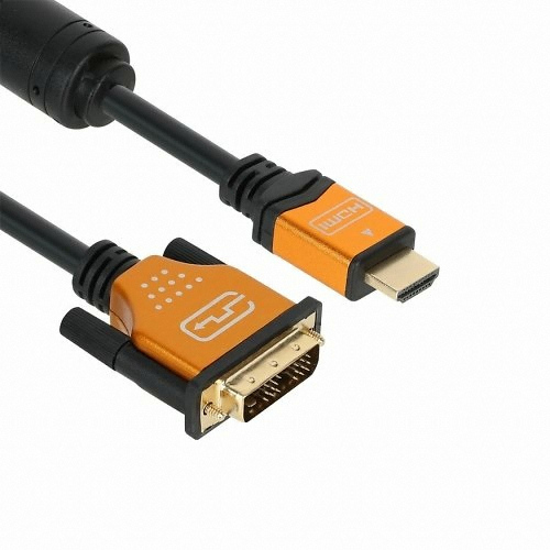 강원전자 NETmate HDMI to DVI 골드메탈 케이블 (5m)_이미지
