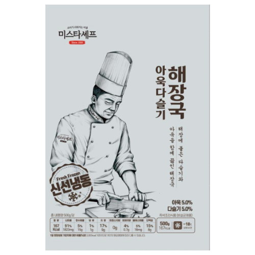 태종에프디 미스타셰프 아욱 다슬기 해장국 500g (24개)_이미지
