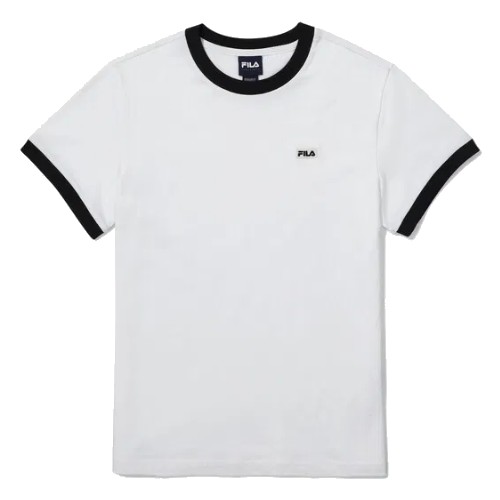 휠라 레귤러 링거티 반팔티 FS2RSG2152F (OWH, 오프화이트)