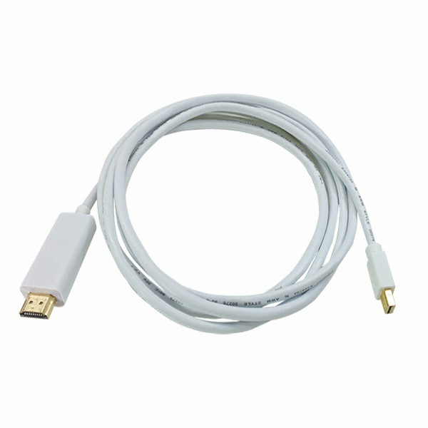 라인업시스템 LANSTAR Mini DisplayPort 1.2 (미니디스플레이포트) to HDMI 케이블 (LS-MDP192, 2m)_이미지