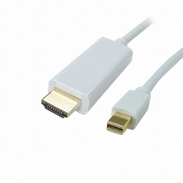 라인업시스템 LANSTAR Mini DisplayPort 1.2 (미니디스플레이포트) to HDMI 케이블 (LS-MDP192, 2m)_이미지