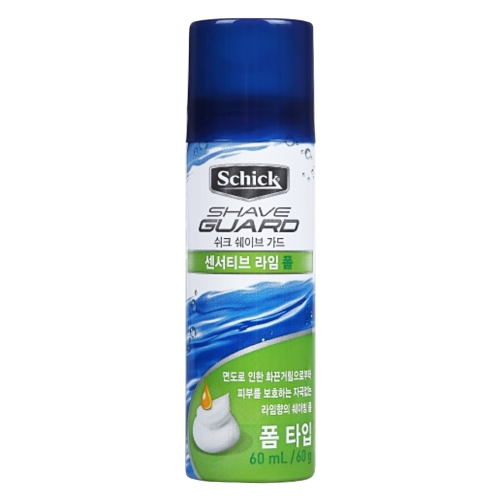 쉬크 쉐이브가드 센서티브 라임폼 60ml (2개)