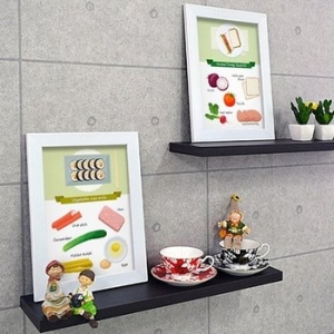 꾸밈 꾸밈 cw314-뚝딱뚝딱내가만드는요리재료레시피_디자인액자