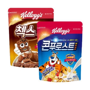 켈로그 콘푸로스트 600g + 첵스 초코 340g