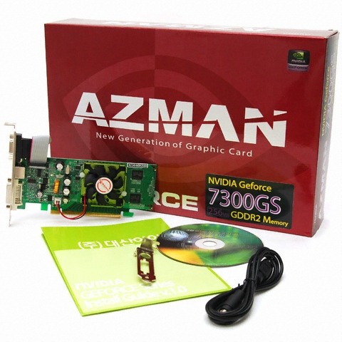 대산아이티 지포스 7300GS AZMAN DDR2 256MB_이미지