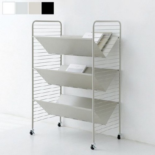 마켓비  RATNER 책꽂이 3단 트롤리