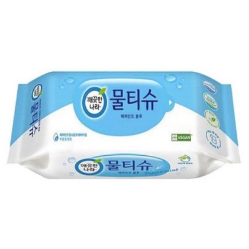 페퍼민트 블루 물티슈 리필형 10매