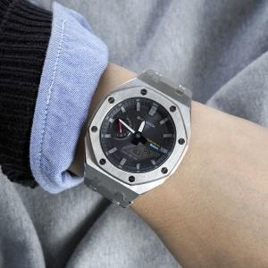 G-SHOCK 지얄오크 풀메탈 커스텀 블루투스 터프솔라 전자손목시계