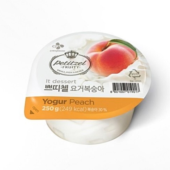 CJ제일제당 쁘띠첼 요거젤리 복숭아 250g (1개)_이미지