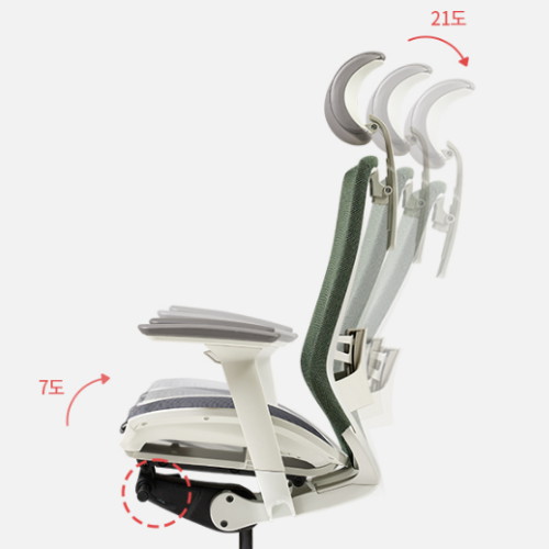 듀오백 메가 MG-S-M1-W 메쉬 사무용 컴퓨터 책상 의자_이미지