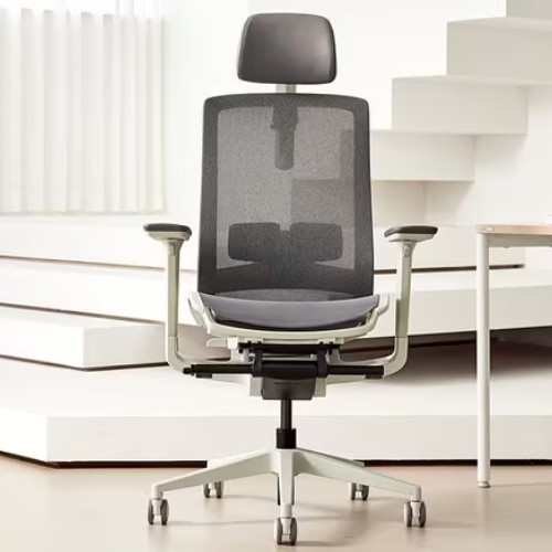 듀오백 메가 MG-S-M1-W 메쉬 사무용 컴퓨터 책상 의자_이미지