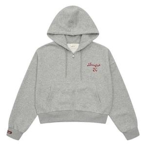 소이어패럴 에꼴리에 HC14 칼라 자수 기모크롭 후드점퍼 칼라 자수 기모크롭 후드점퍼 24RT7 S27742141