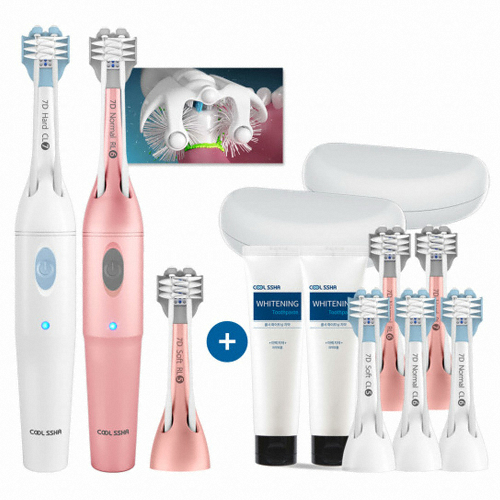 쿨샤 자동칫솔 7D 고급형 (2개+리필모5개)_이미지