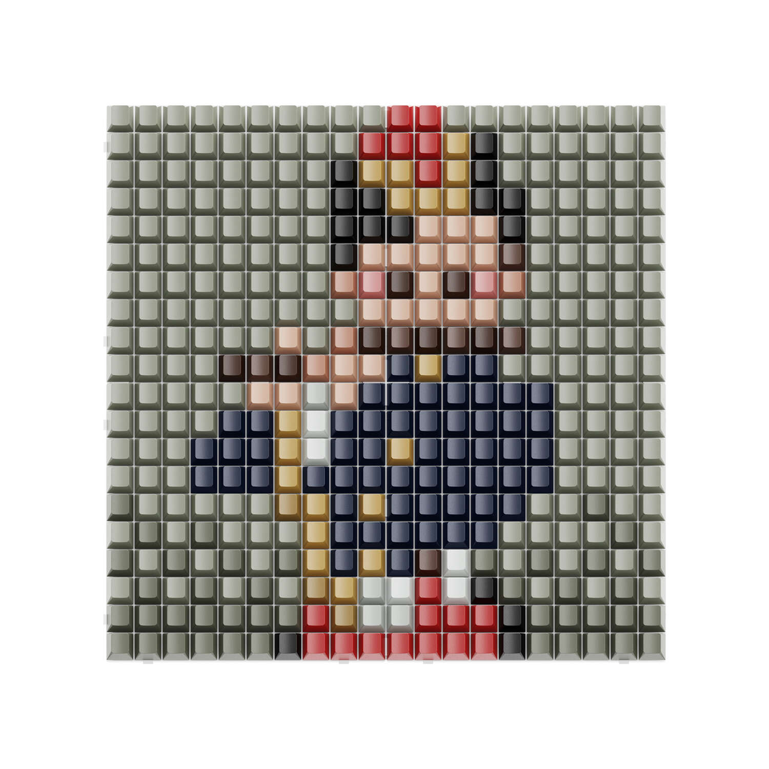 앱코 DIY 키캡 액자 명화 시리즈 400x400mm (피리 부는 소년)_이미지