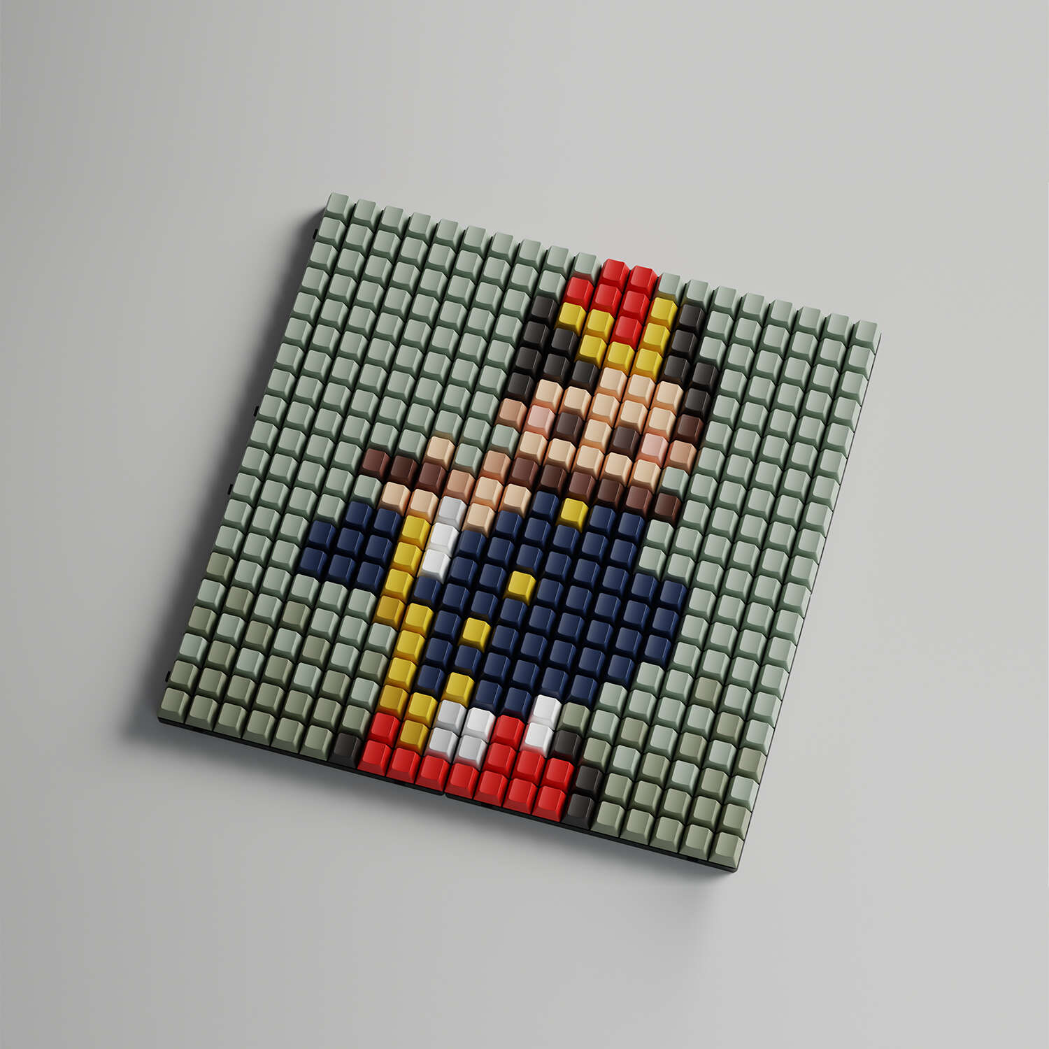 앱코 DIY 키캡 액자 명화 시리즈 400x400mm (피리 부는 소년)_이미지