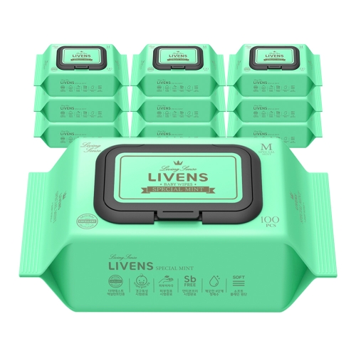 리벤스 스페셜 민트 물티슈 캡형 100매
