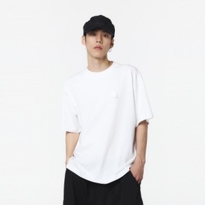 유니 로고 자수 티셔츠 화이트 5LD5313