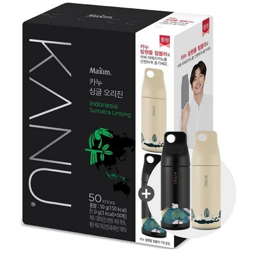 동서식품 맥심 카누 싱글 오리진 미니 인도네시아 수마트라 링통 50T + 링핸들텀블러 세트 (1개)