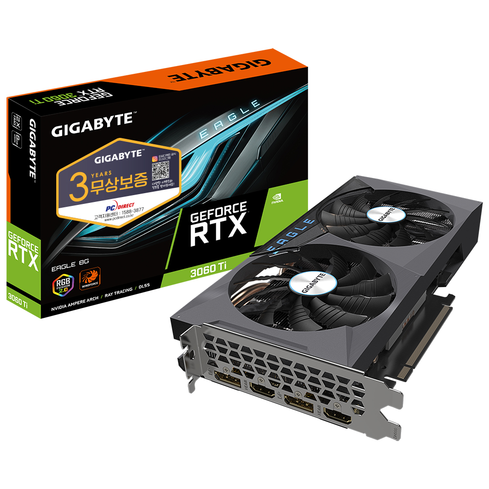 지포스 RTX 3060 Ti EAGLE D6 8GB 피씨디렉트