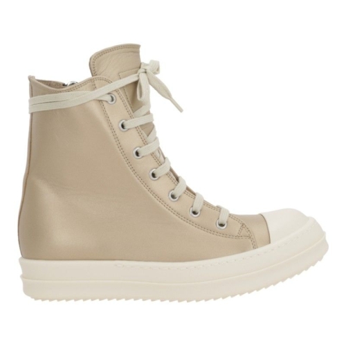 릭오웬스 골드톤 라미네이티드 나파 하이탑 스니커즈 RO01E7890 LLPM0211