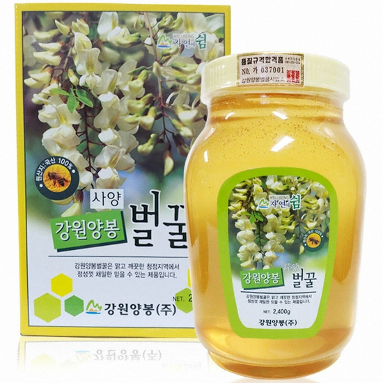 강원양봉 사양 강원양봉벌꿀 2.4kg (1개)_이미지