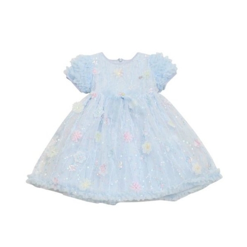 프렌치캣 백 S/BL 물결 꽃 샤 드레스 Q52DCO140_이미지