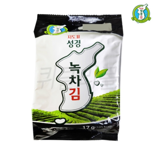 성경식품 지도표성경김 녹차 식탁김 17g (1개)_이미지