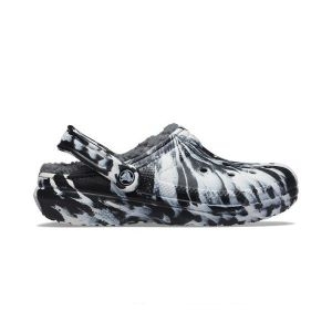 크록스 남녀공용 클래식 라인드 마블 클로그_207180 (103, 화이트+블랙)이미지입니다. 누르면 해당 게시물로 새창이동합니다.