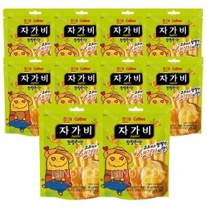 해태 calbee 자가비 짭짤한맛45g 10개 감자칩 가루비