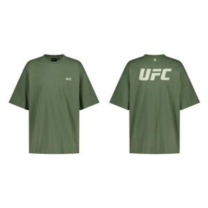 SPORT 리플렉티브 로고 오버핏 반팔 티셔츠 카키 U2SSV2150KH