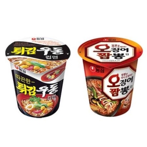 농심 소컵 오징어짬뽕x12컵+튀김우동x12컵