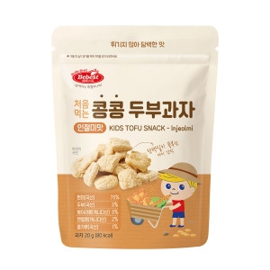 베베스트 처음먹는 콩콩 두부과자 인절미맛 20g (1개)