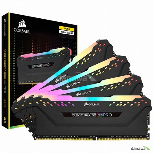 DDR4-2666 CL16 VENGEANCE PRO RGB BLACK 패키지