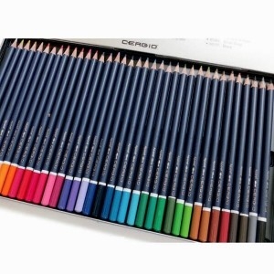 세르지오 수채 색연필 36색세트 틴케이스