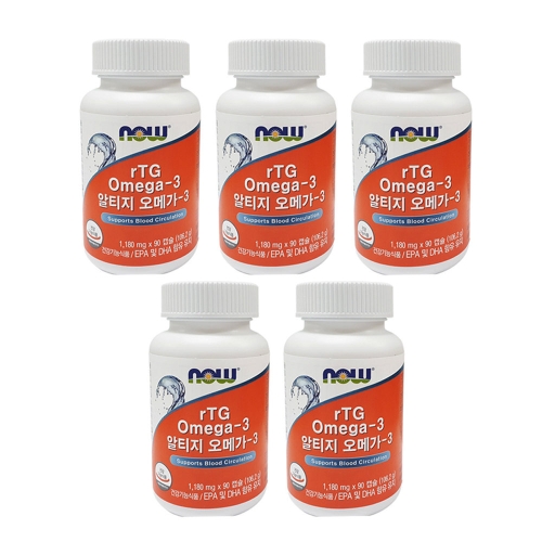 나우푸드 알티지 오메가3 1180mg 90정 (5개)