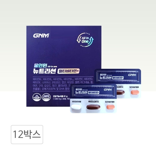 GNM자연의품격 올인원 뉴트리션 멀티비타민+ 30포 (12개)_이미지