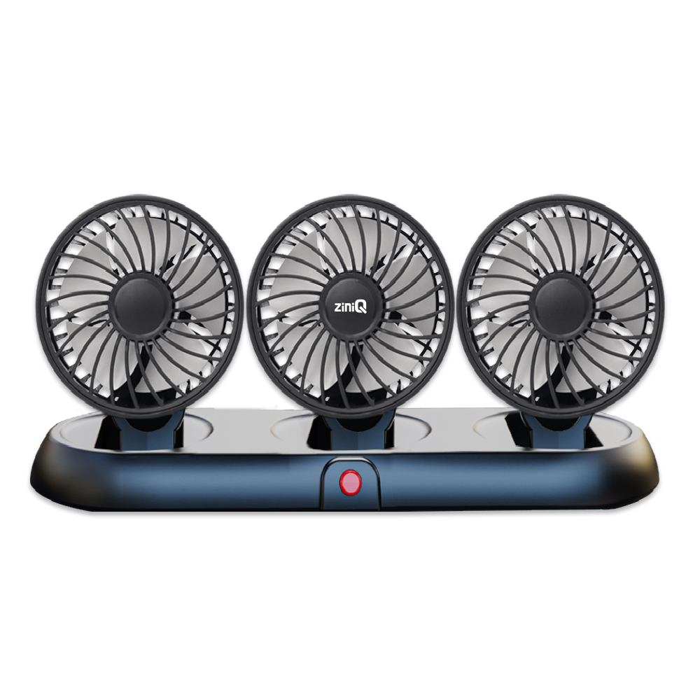 서진네트웍스 ZINIQ USB 타입 3단 3헤드 차량용 선풍기 FC-300A