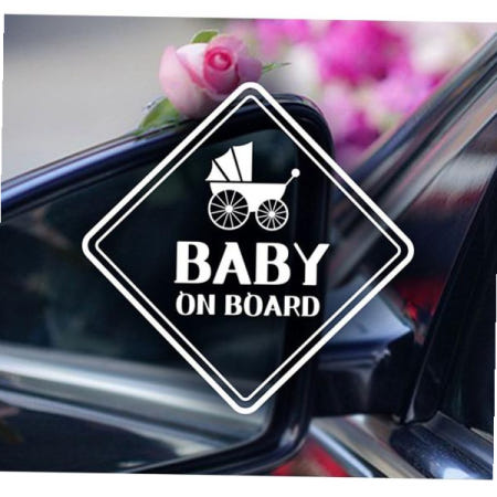 제제데코 자동차스티커 유모차 BABY ON BOARD [반사]