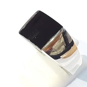 블루케이 블랙오닉스 원석 반지 211203-10 8월탄생석_이미지