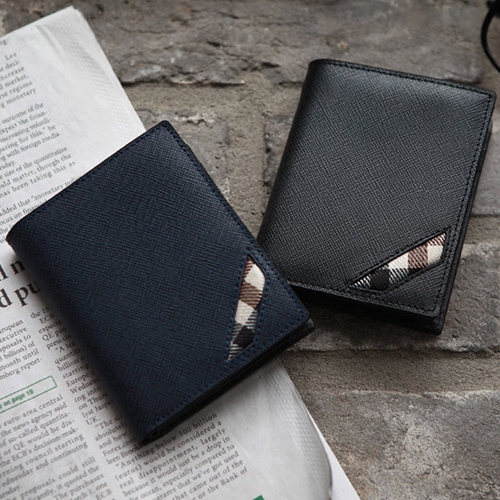 옴니아 소가죽 중지갑 남성 지갑 G0847