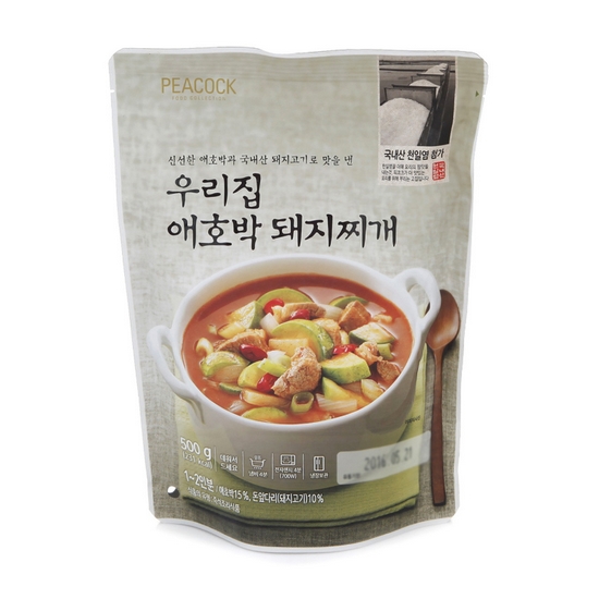 이마트 피코크 우리집 애호박 돼지찌개 500g (1개)_이미지
