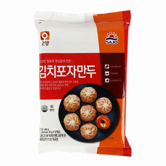사조오양 김치 포자 만두 180g (4개)_이미지