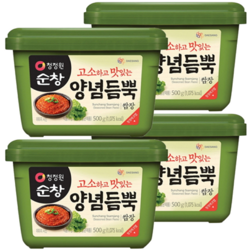 대상 청정원 순창 양념 듬뿍 쌈장 500g (4개)