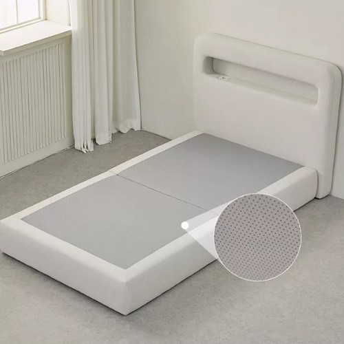 휴먼앤퍼니처 루피 LED 패브릭 평상형 호텔 침대 SS (본넬스프링)_이미지